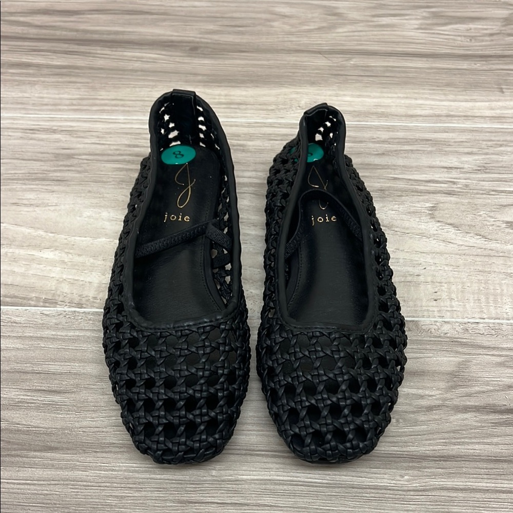 Joie Black Perforated Flats
